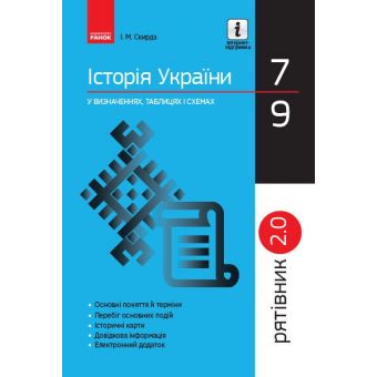 Рятівник 2.0. Історія України у визначеннях, таблицях і схемах. 7—9 класи