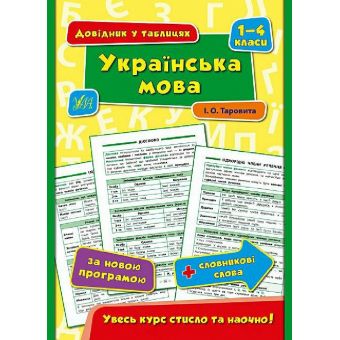 Довідник у таблицях. Українська мова. 1–4 класи