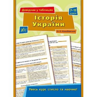 Довідник у таблицях. Історія України. 7–11 класи