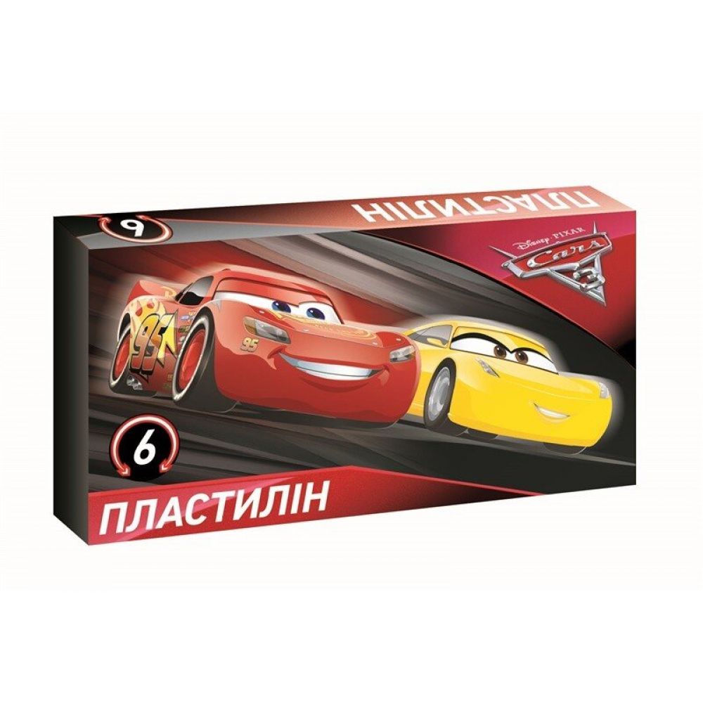 Пластилін. Серія "Cars 3" (6 кольорів). Disney