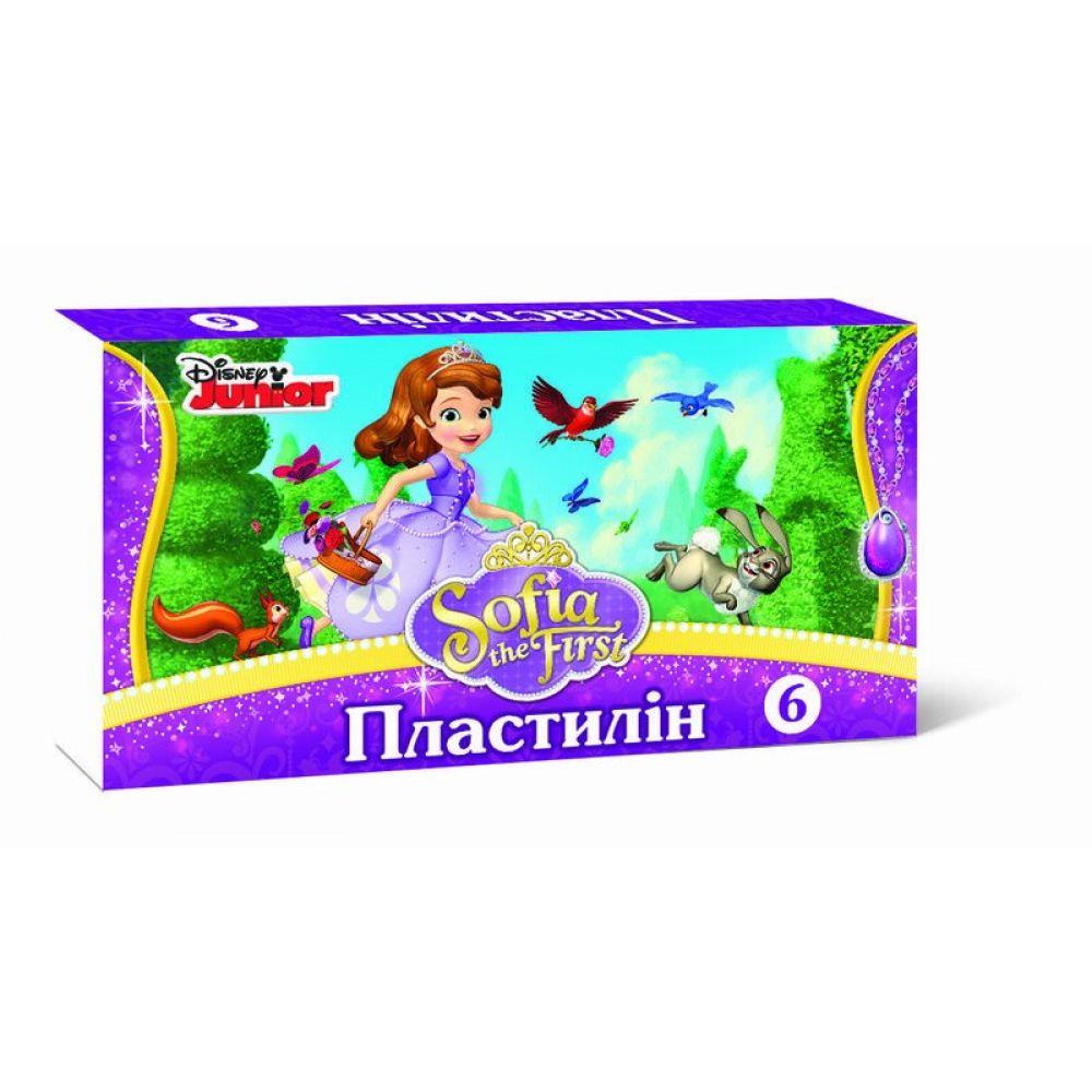 Пластилін. Принцеса Софія. 6кольорів. 105г. Disney