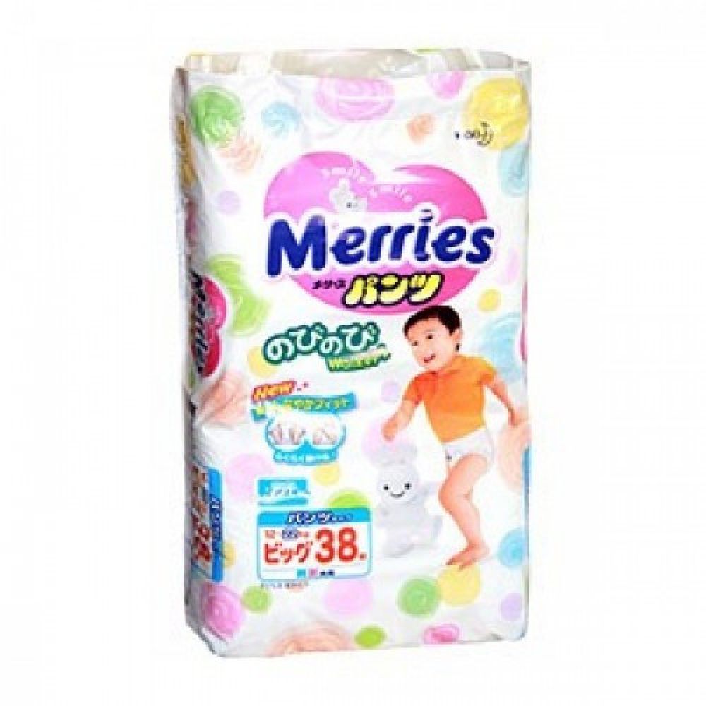 Підгузки-японські трусики Merries (Мерриес) BIG (12-22кг) 38шт.