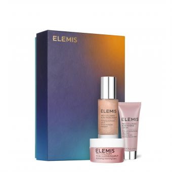 ELEMIS Kit: The Pro-Collagen Rose Icons Skin Soothing Trio - Подарункове легендарне тріо для обличчя Про-Колаген Троянда