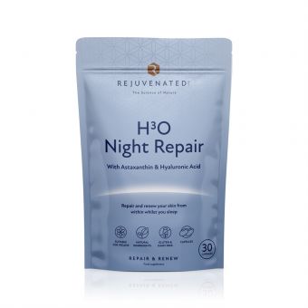 Rejuvenated H3O NIGHT REPAIR - Активні капсули для нічного відновлення та зволоження шкіри, 30 капсул