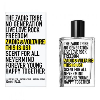 Туалетная вода Zadig AND Voltaire This is Us! для мужчин и женщин