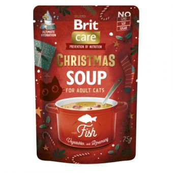 Корм влажный для кошек Brit Care Christmas Fish Soup рождественский суп с рыбой 75 г