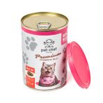 Корм вологий для дорослих котів Pet Chef, шматочки в желе М'ясний мікс 415 г