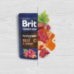 Корм влажный Brit Premium Fillets in Gravy Beef&Carrot для собак малых пород филе в соусе говядина и морковь 85 г