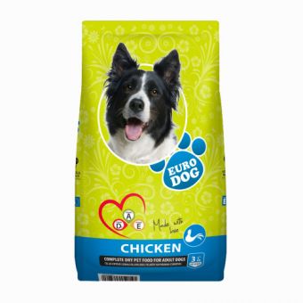 Корм сухий EuroDog Chicken для собак з курятиною 3 кг