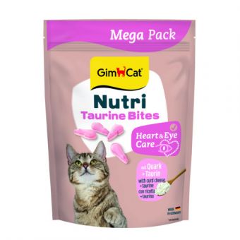 Вітаміни GimCat NUTRI TAURINE BITES QUARK для котів  із сиром і таурином 425г