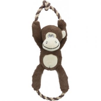 Іграшка Trixie для собак Мавпа зі звуком поліестер/бавовна коричнева 40 см