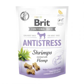 Функциональные лакомства для собак Brit Care Functional Snack Antistress Shrimps с креветками, 150 г