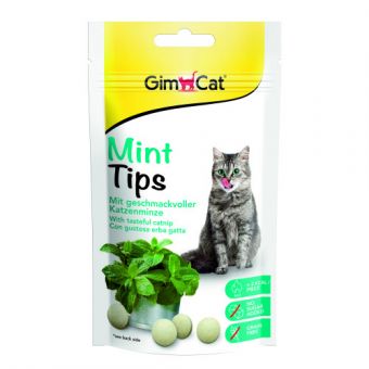 Витамизированные лакомства для кошек GimCat Cat-Mintips с кошачьей мятой, 40 г