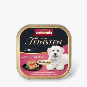 Корм вологий для собак Animonda Vom Feinsten gourme Adult with Turkey+Ham з індичкою і шинкою, 150 г