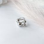 Серебряное кольцо с без камней, вес изделия 5,64 гр (2151180) 18.5 размер