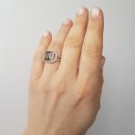 Серебряное кольцо с мистик топазом 3.74ct, вес изделия 4,41 гр (2122760) 19 размер