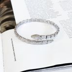 Срібний браслет з фіанітами, вага виробу 20,01 г (2153917) розмір 1820