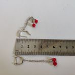 Срібні сережки з коралом (2147091)