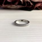 Серебряное кольцо с фианитами, вес изделия 1,94 гр (2038450) 18 размер