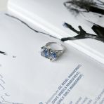 Серебряное кольцо с мистик топазом 10.899ct, вес изделия 5,8 гр (2150770) 19 размер