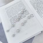 Срібні сережки без каменів (2051138)
