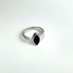 Серебряное кольцо с натуральным сапфиром 1.757ct, вес изделия 3,43 гр (2112815) 18 размер