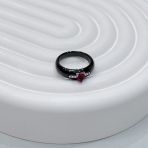 Серебряное кольцо с керамикой, вес изделия 3,89 гр (60001939) 18 размер