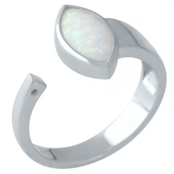 Серебряное кольцо с опалом 0.625ct, вес изделия 3,58 гр (1960516) 18 размер
