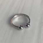 Серебряное кольцо с без камней, вес изделия 1,54 гр (2002161) adjustable размер