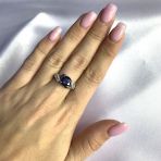 Серебряное кольцо с натуральным сапфиром 2.421ct, вес изделия 3,38 гр (2057628) 17.5 размер