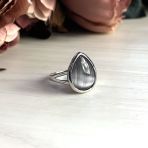 Серебряное кольцо с кошачьим глазом, вес изделия 5,73 гр (2026310) 18 размер