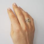 Серебряное кольцо с мистик топазом 1.53ct, вес изделия 2,77 гр (2122937) 18 размер