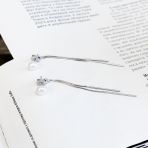 Срібні сережки з натуральним жемчугом (2153733)