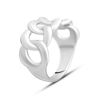 Серебряное кольцо с без камней, вес изделия 7,57 гр (2143390) 17 размер
