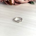 Серебряное кольцо с без камней, вес изделия 2,06 гр (1999363) 19 размер