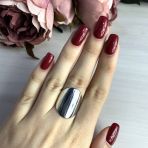 Серебряное кольцо с без камней, вес изделия 6,6 гр (2016359) 16.5 размер