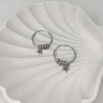 Срібні сережки без каменів (2134329)