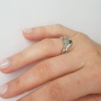 Серебряное кольцо с , вес изделия 2,47 гр (2116066) 19 размер