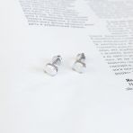 Срібні сережки з опалом (2151517)