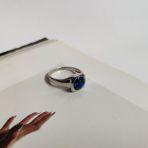 Серебряное кольцо с опалом 0.764ct, вес изделия 3,11 гр (2120315) 17 размер