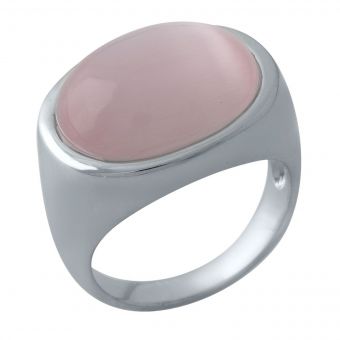 Серебряное кольцо с кошачьим глазом, вес изделия 8,13 гр (1974162) 18.5 размер