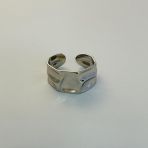 Серебряное кольцо с без камней, вес изделия 4,42 гр (2102687) adjustable размер