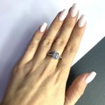 Серебряное кольцо с натуральным топазом 2.239ct, вес изделия 3,16 гр (2049227) 18 размер
