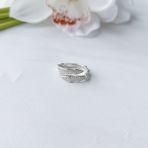Серебряное кольцо с фианитами, вес изделия 4,23 гр (2144946) 17.5 размер