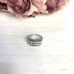 Серебряное кольцо с натуральным сапфиром 2.133ct, вес изделия 5,25 гр (2065425) 18 размер