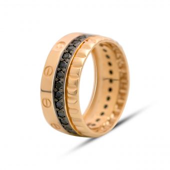 Золотое кольцо с фианитами 0.6ct (60001854) 17 размер