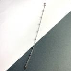Срібний браслет без каменів, вага виробу 1,53 г (1927410) розмір 1720