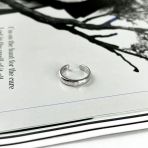 Срібне кільце з фіанітами, вага виробу 3,25 г (2138570) розмір 17