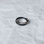 Серебряное кольцо с керамикой, вес изделия 3,51 гр (2154419) 18 размер