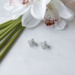 Сережки з срібла та фіанітами (2151159)